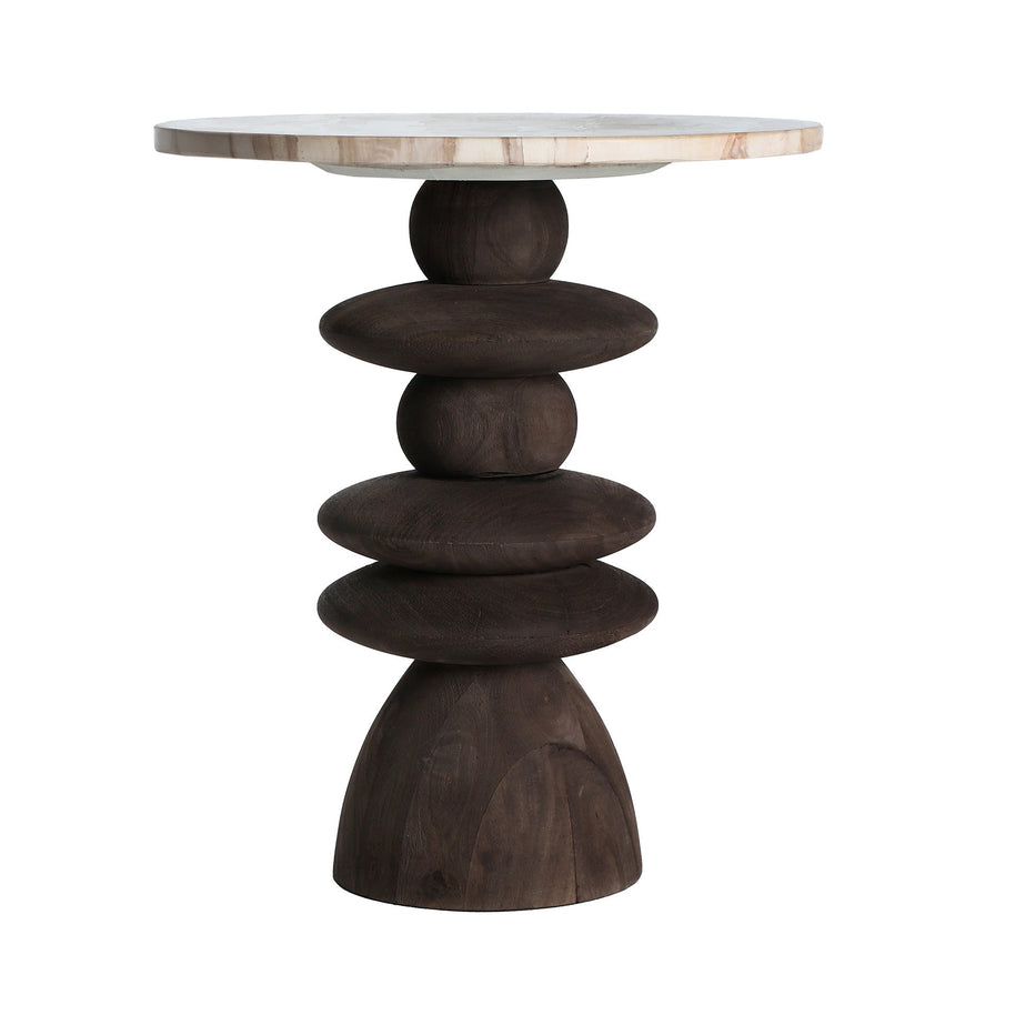 VRADS SIDE TABLE in a modern interior setting