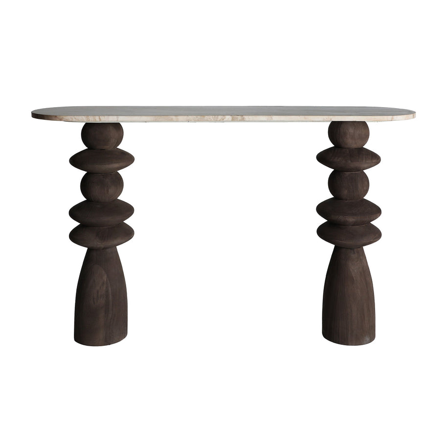 VRADS CONSOLE TABLE in a modern interior setting