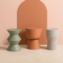 TERRA SIDE TABLE in a modern interior setting
