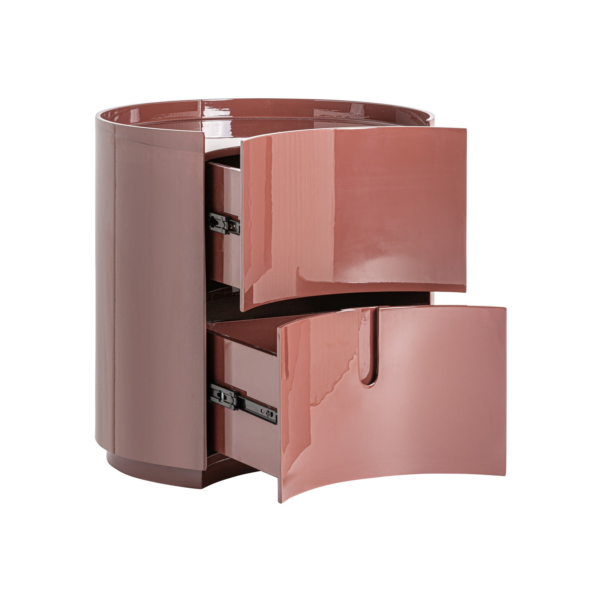 RUBRA BEDSIDE TABLE in a modern interior setting
