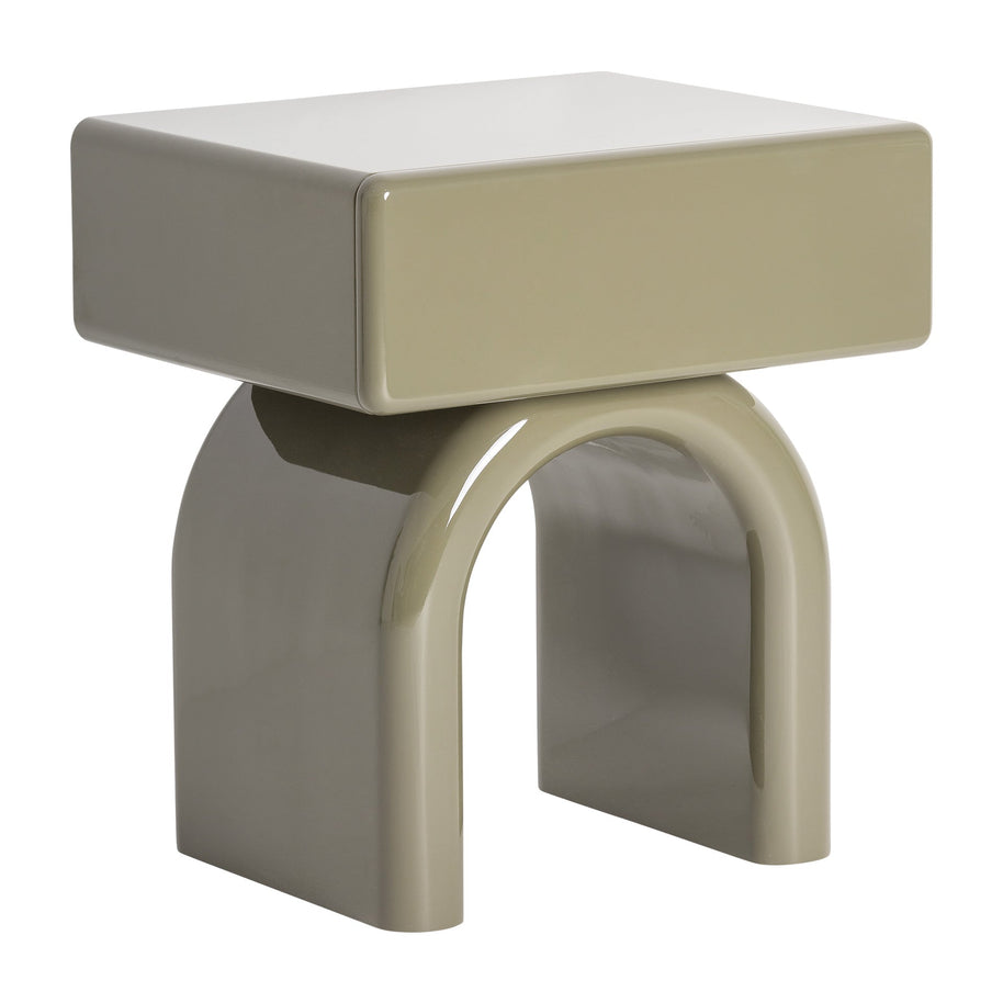 STAGE BEDSIDE TABLE in a modern interior setting