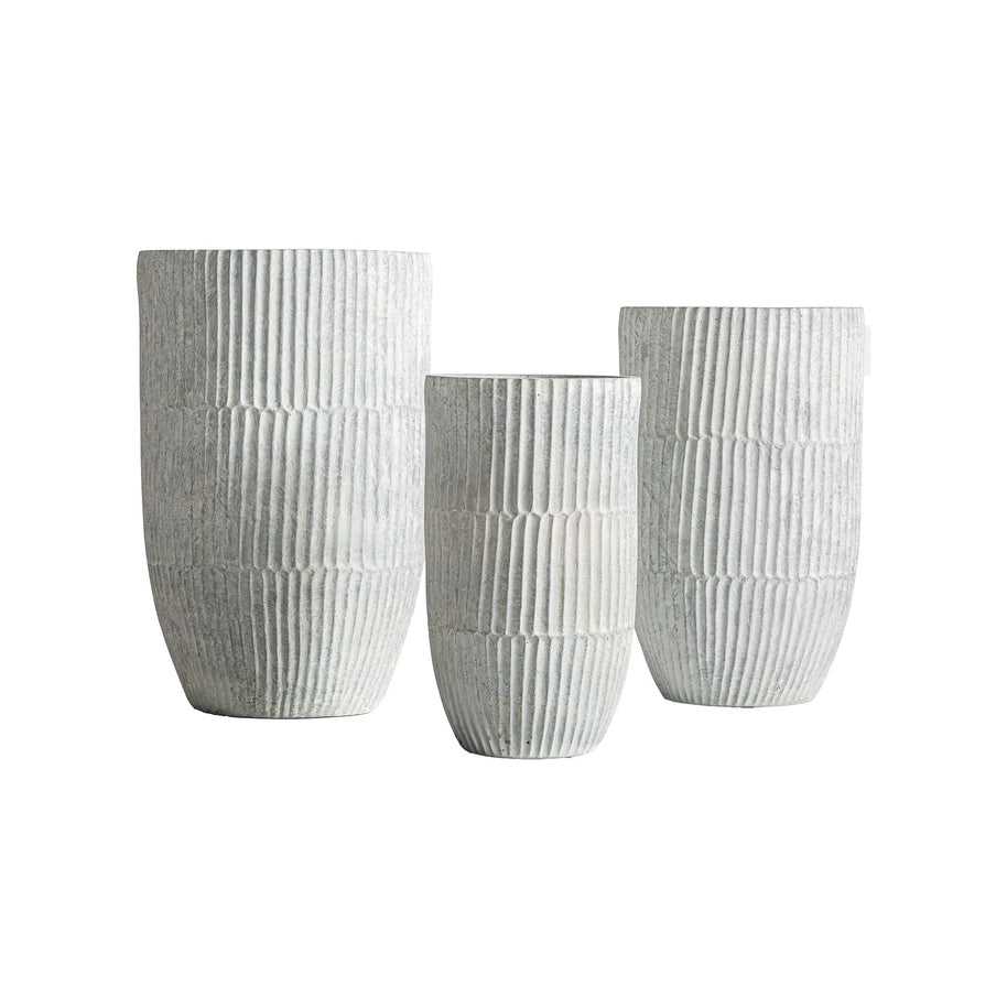LUME PLANT POT (SET OF 3) in a modern interior setting