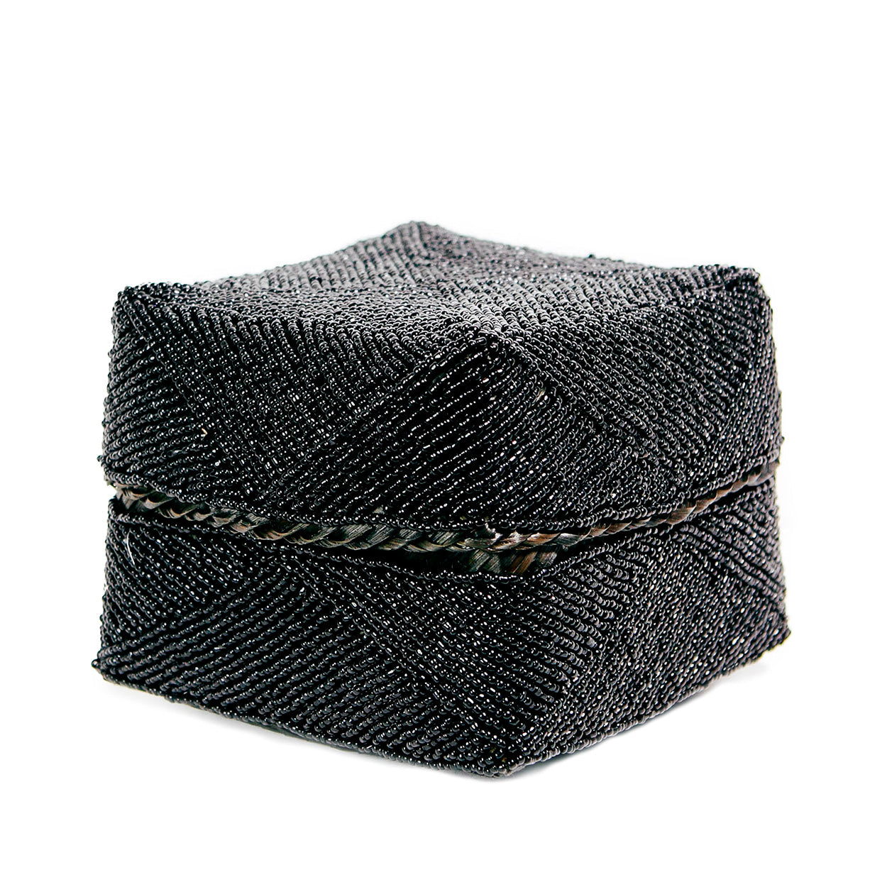 The Beaded Basket - Black - Large