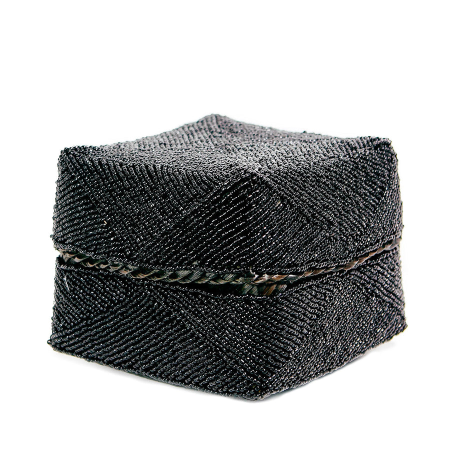The Beaded Basket - Black - Large