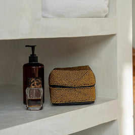 The Beaded Basket - Gold - L