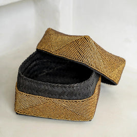 The Beaded Basket - Gold - L