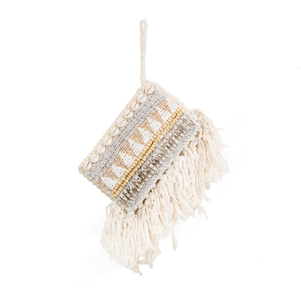 The Macramé Clutch - Natural