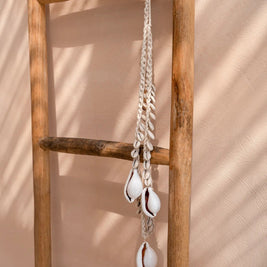The Large White Cowrie Shell Necklace