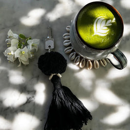 The Pompom Keychain - Black