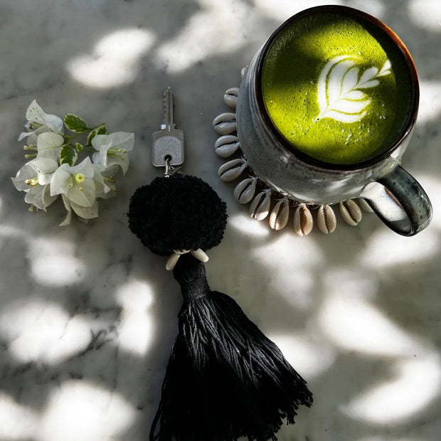 The Pompom Keychain - Black