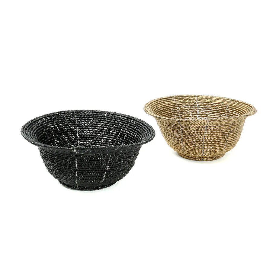 The Beaded Bowl Low - Black - S