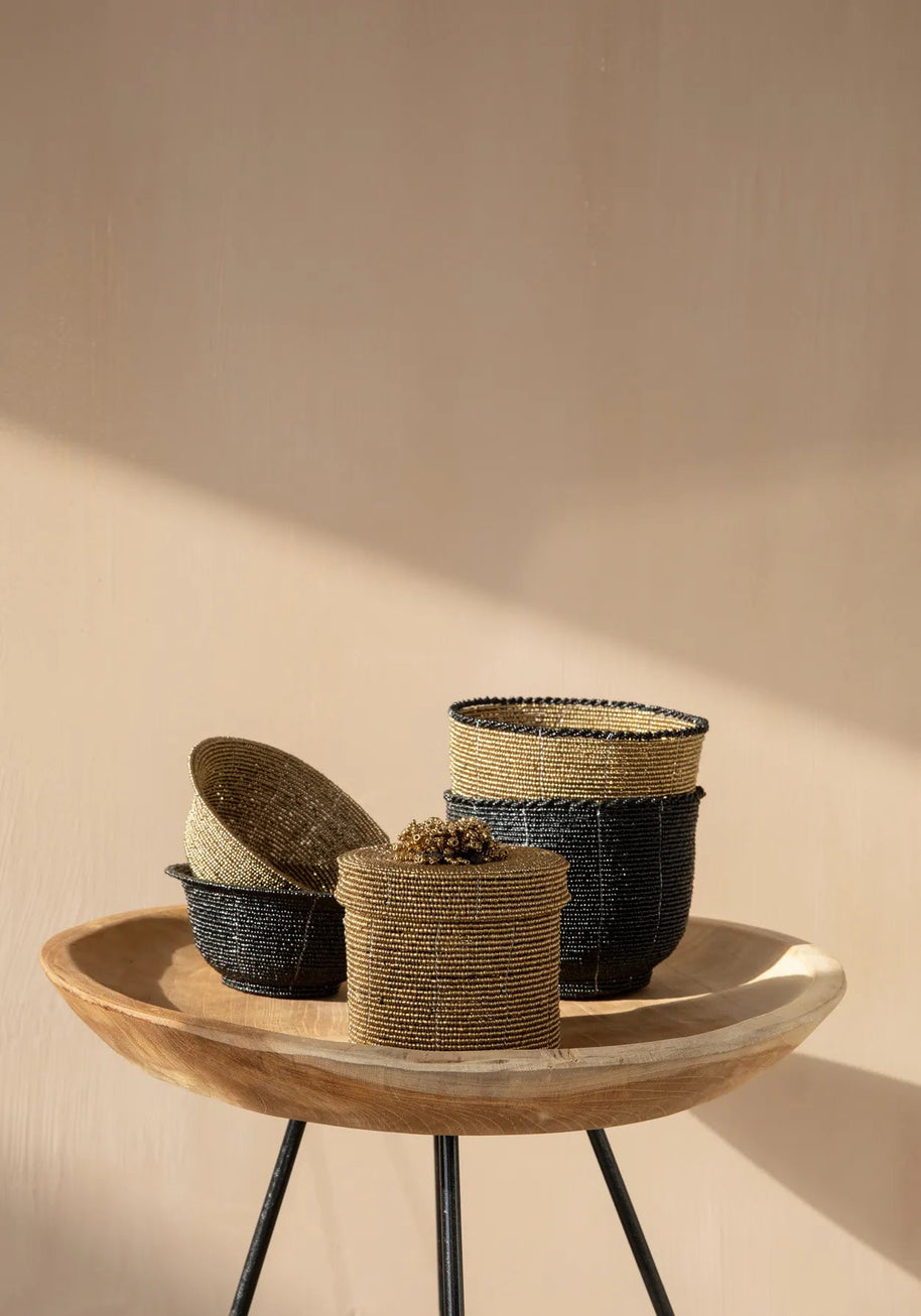 The Beaded Sweets Bowl - Black - M