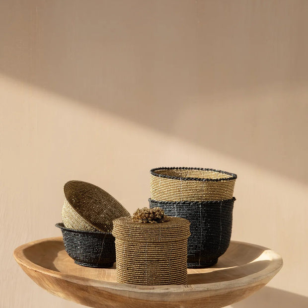 The Beaded Sweets Bowl - Black - M