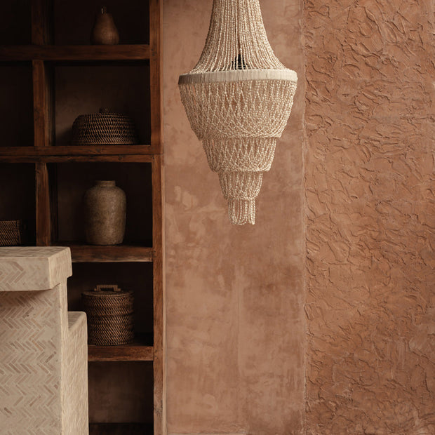 The Ocean Tower Shell Chandelier - Natural - L