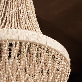 The Ocean Tower Shell Chandelier - Natural - L
