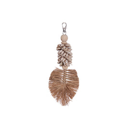 The Komodo Leaf Keyring - Natural