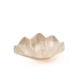 The mother-of-pearl soap dish - white - small
