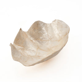 The mother-of-pearl soap dish - white - small