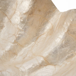 The mother-of-pearl soap dish - white - small