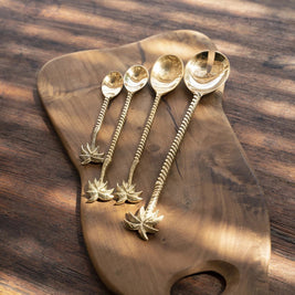The Palm Tree Long Spoon - Gold