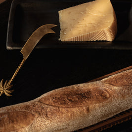 The Palm Tree Cheese Knife - Gold
