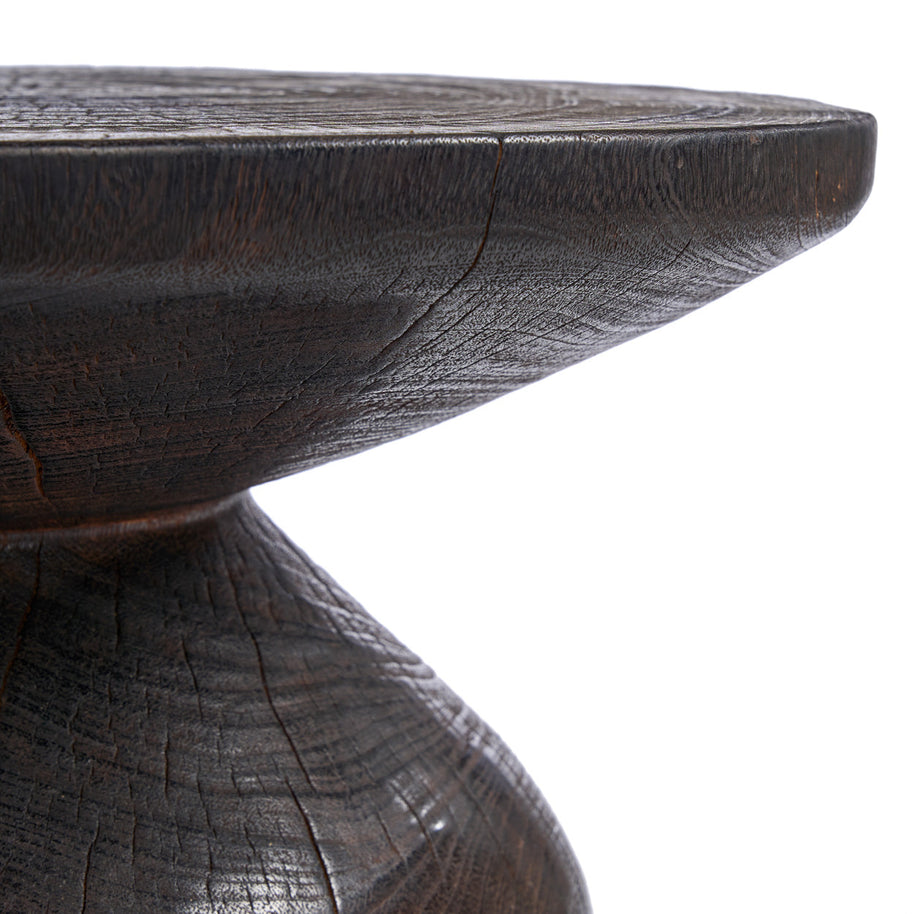The Drumline Side Table - Dark Walnut