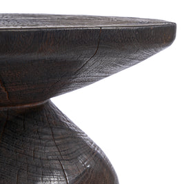 The Drumline Side Table - Dark Walnut