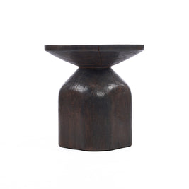 The Drumline Side Table - Dark Walnut
