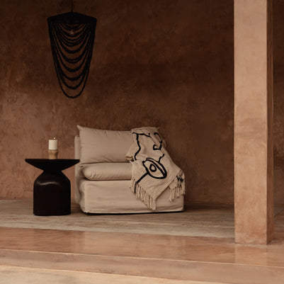 The Drumline Side Table - Dark Walnut