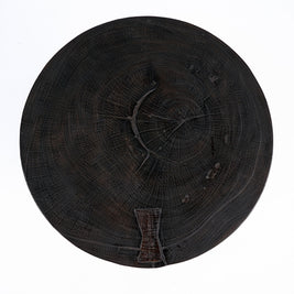 The Hourglass Side Table - Dark Walnut