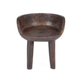 The Sit Happens Low Chair - Dark Walnut