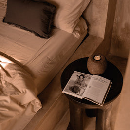 The Java Tripod Side Table - Dark Walnut