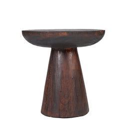 The Cone Alone Side Table - Dark Walnut