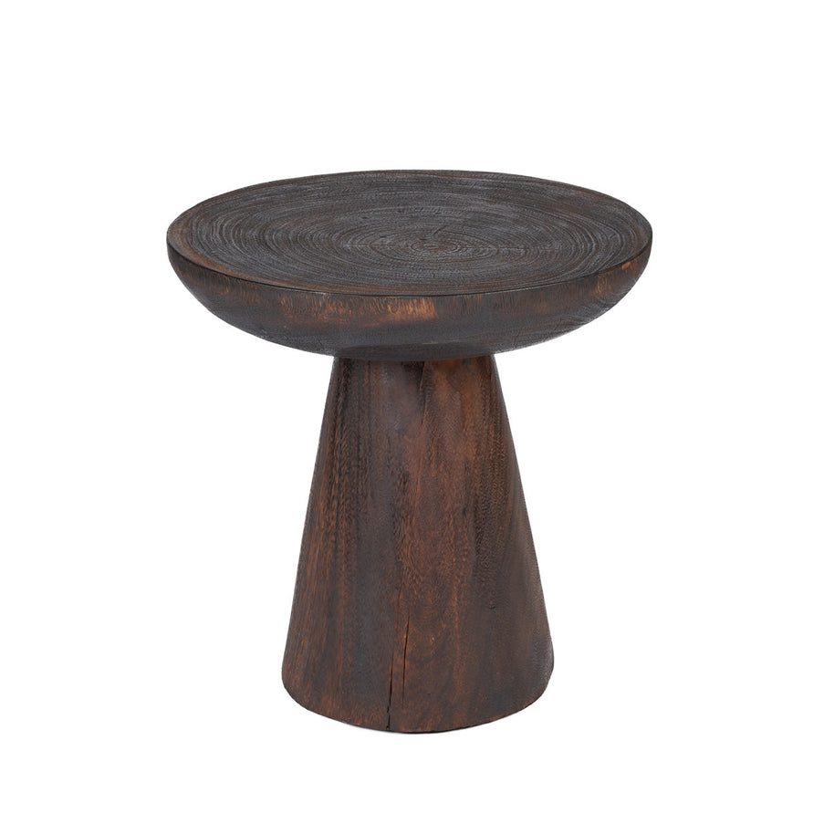 The Cone Alone Side Table - Dark Walnut