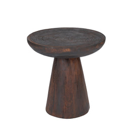 The Cone Alone Side Table - Dark Walnut