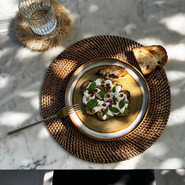 The Colonial Placemat - Natural Brown