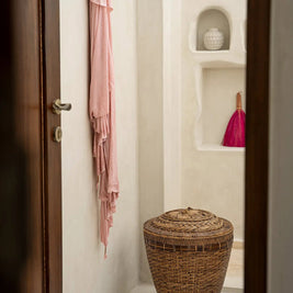 The Colonial Storage Basket - Natural Brown - L