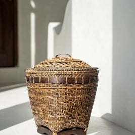 The Colonial Storage Basket - Natural Brown - M
