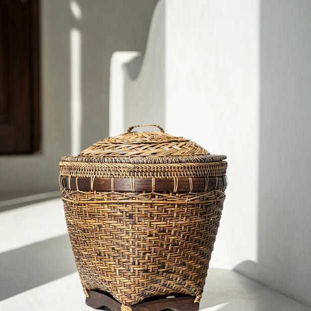 The Colonial Storage Basket - Natural Brown - M