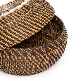 The Colonial Peek-a-Boo Basket - Natural Brown - Small