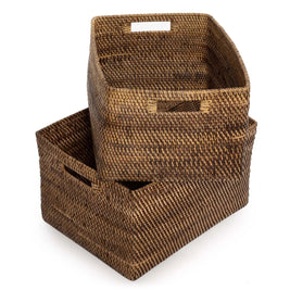 The Colonial Magazine Basket - Natural Brown - Large