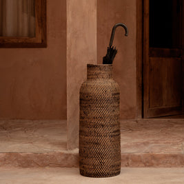 The Colonial Umbrella Basket - Natural Brown