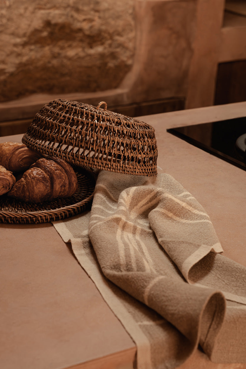 The Rattan Food Cover - Natural Brown - Large