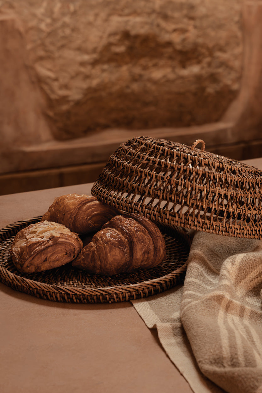 The Rattan Food Cover - Natural Brown - Large