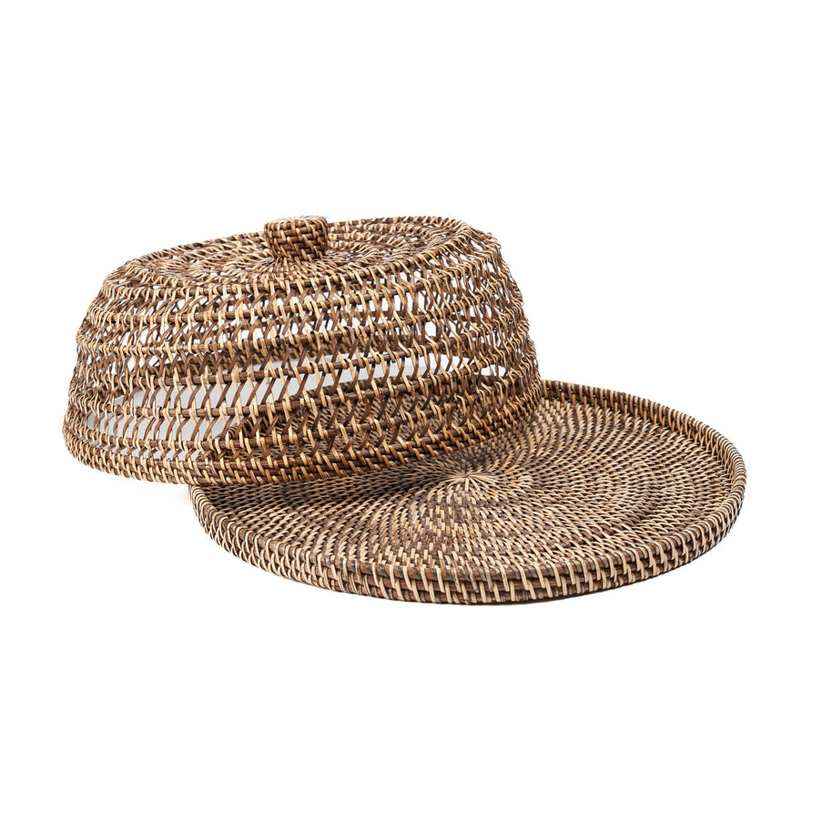 The Rattan Food Cover - Natural Brown - Large