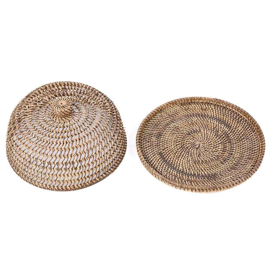 The Rattan Food Cover - Natural Brown - Large