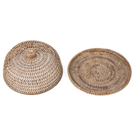 The Rattan Food Cover - Natural Brown - Large