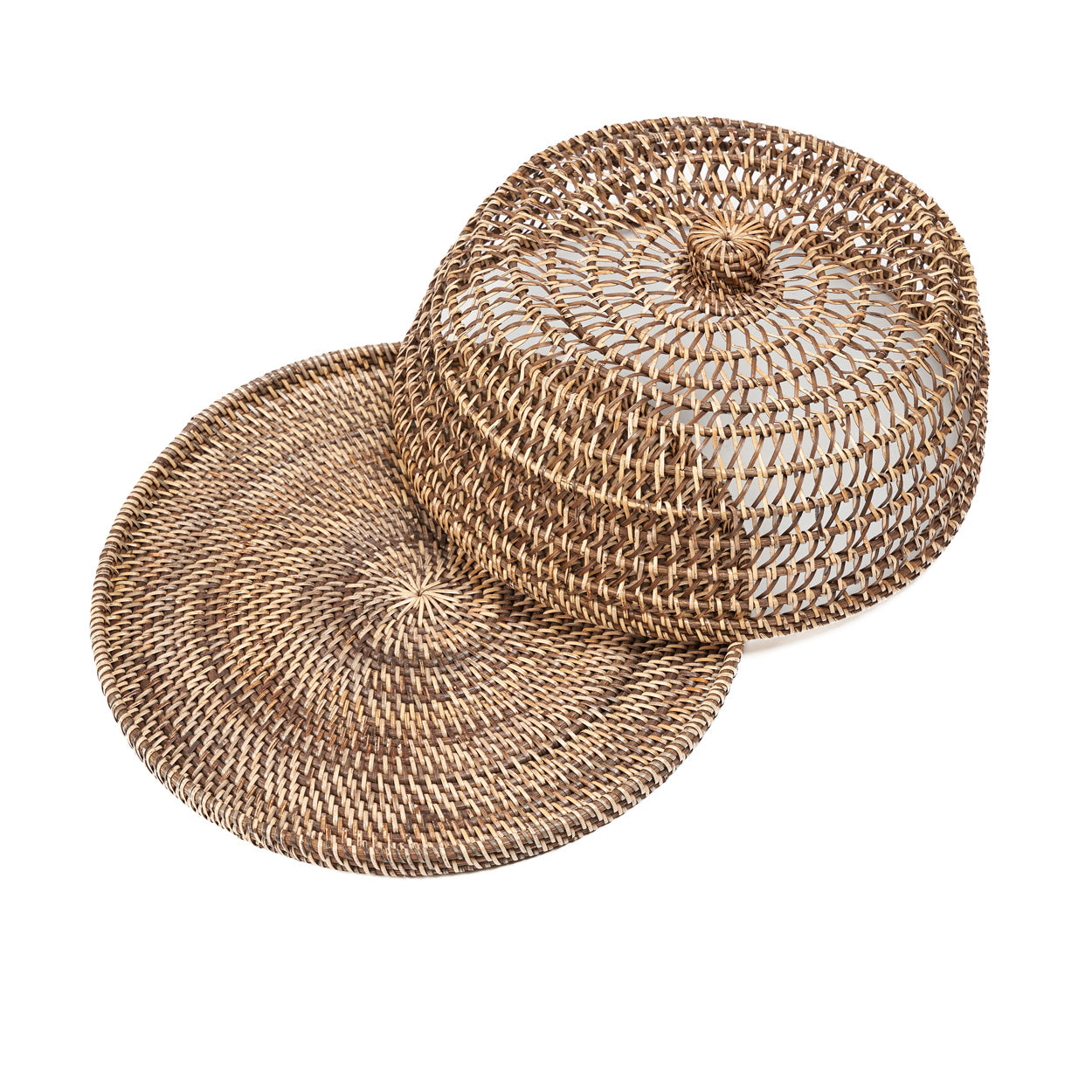 The Rattan Food Cover - Natural Brown - Large