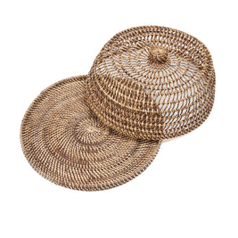 The Rattan Food Cover - Natural Brown - Large