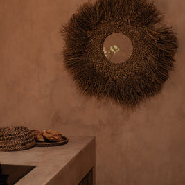 The Rattan Food Cover - Natural Brown - M